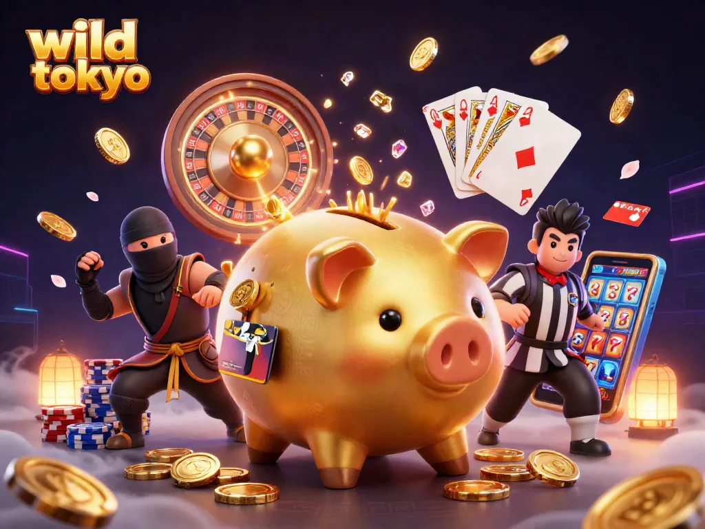 Experience thrilling gameplay at wild tokyo casino with vibrant characters and dynamic game elements.
