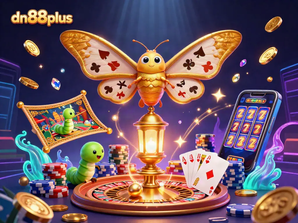 Engage with dn88plus for thrilling casino scenes featuring golden coins and vibrant gaming elements.