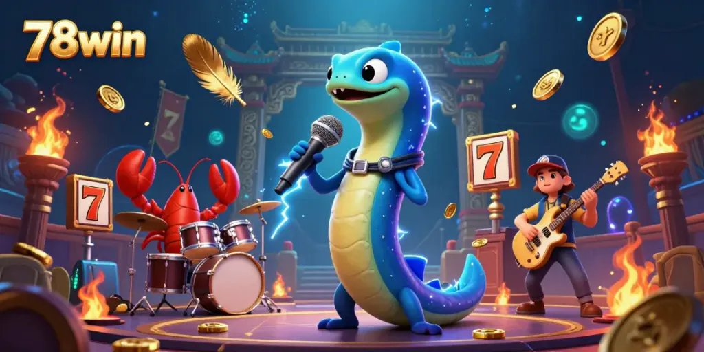 Experience exciting gameplay at 78win with vibrant casino-themed illustration.