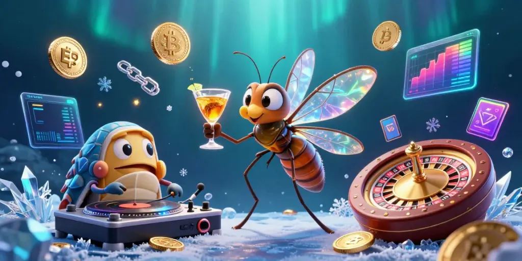 Experience the E39 casino excitement with vibrant characters and digital assets.