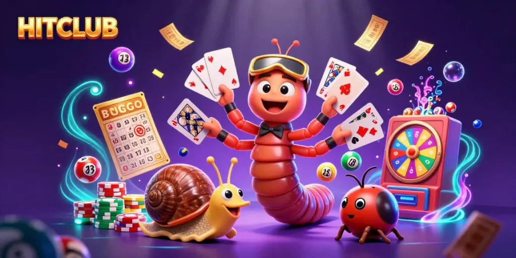 Experience the excitement at HITCLUB with vibrant characters and dynamic gaming elements.
