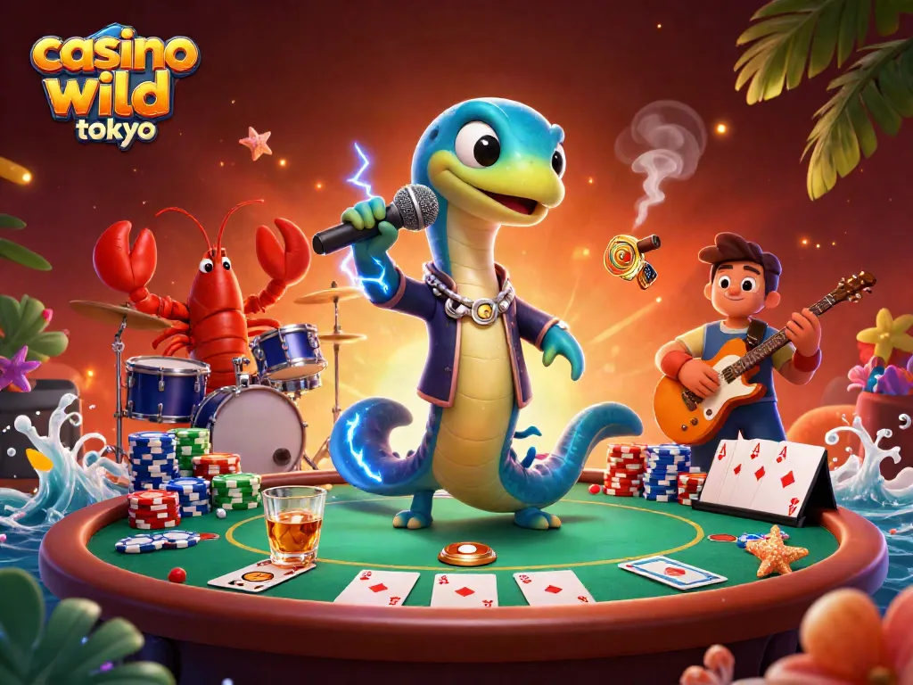 Experience excitement at casino wild tokyo with vibrant 3D characters in a lively underwater casino.