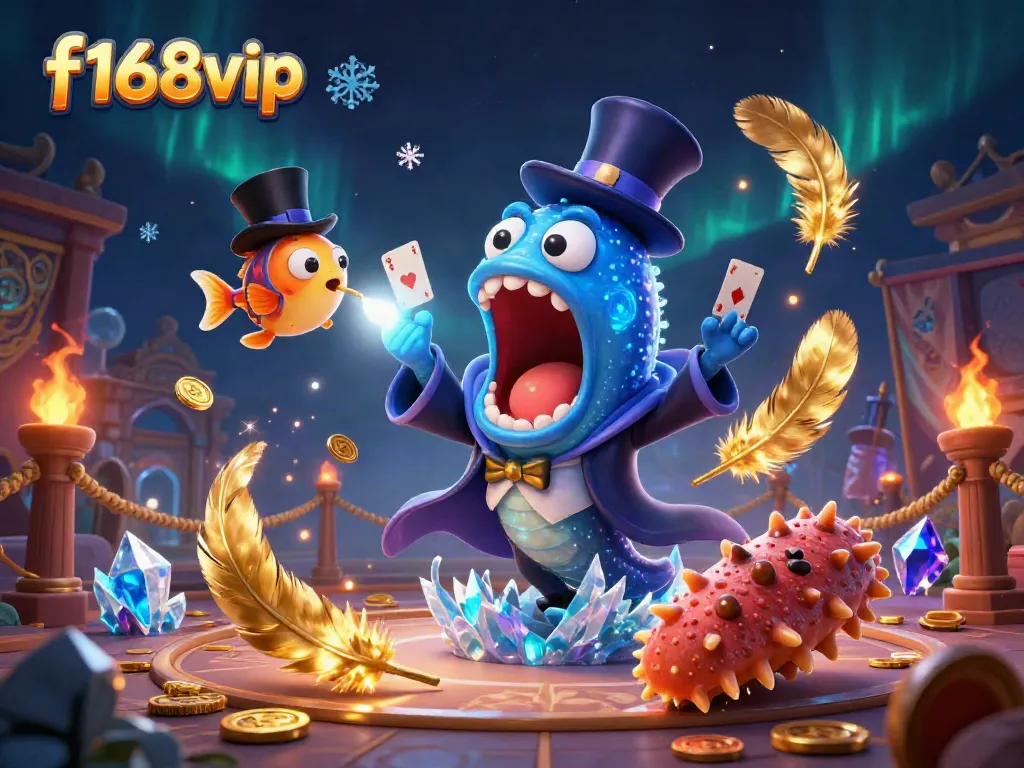 Experience thrilling card tricks in the deep sea with f168vip's colorful casino creatures!