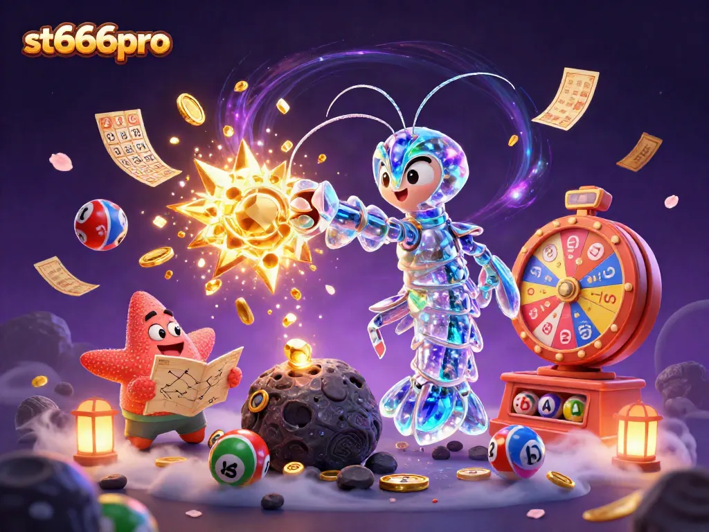 Engage with st666pro by experiencing a vibrant lottery scene filled with dynamic elements.