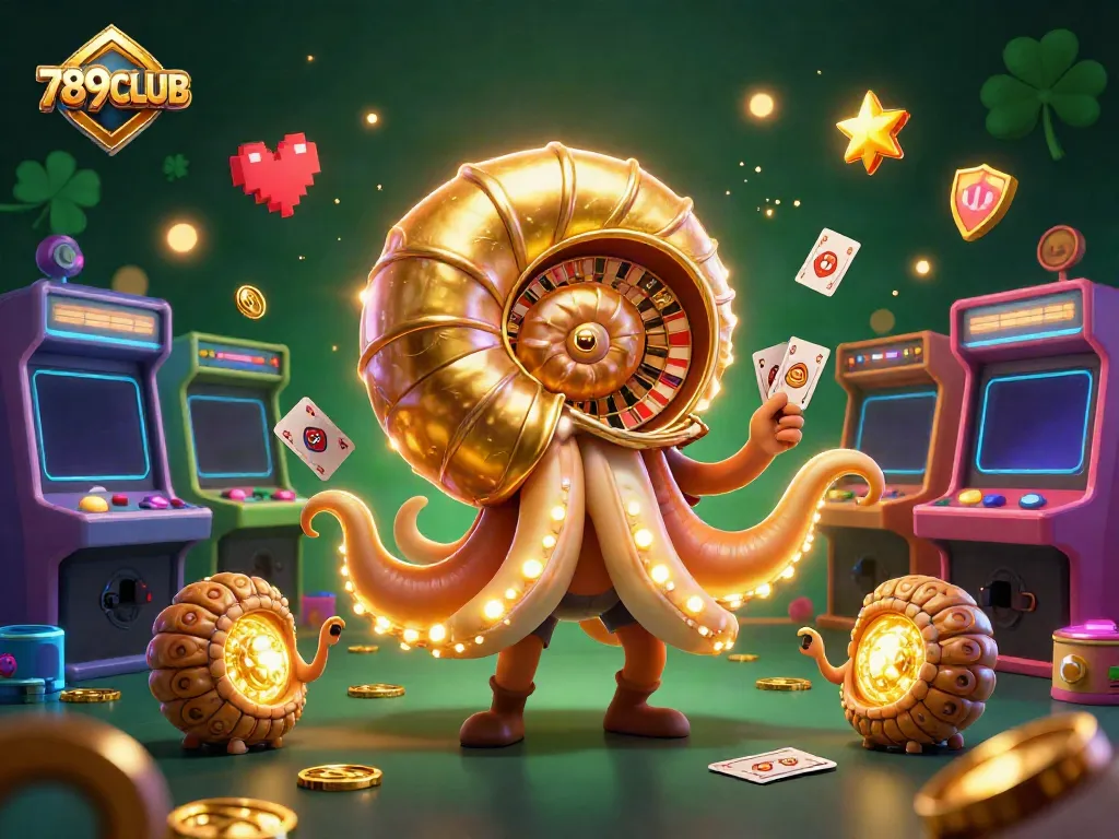 Engage in thrilling games at 789CLUB with vibrant 3D casino and arcade visuals showcasing interactive gameplay.