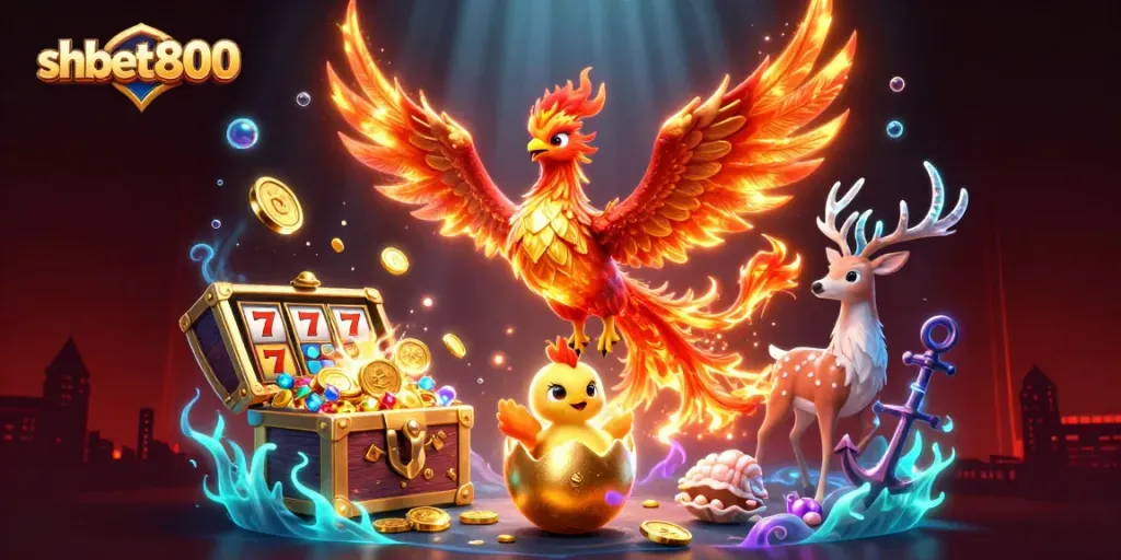 Win big at shbet800 with a vibrant casino-themed illustration showcasing dynamic characters and engaging elements.