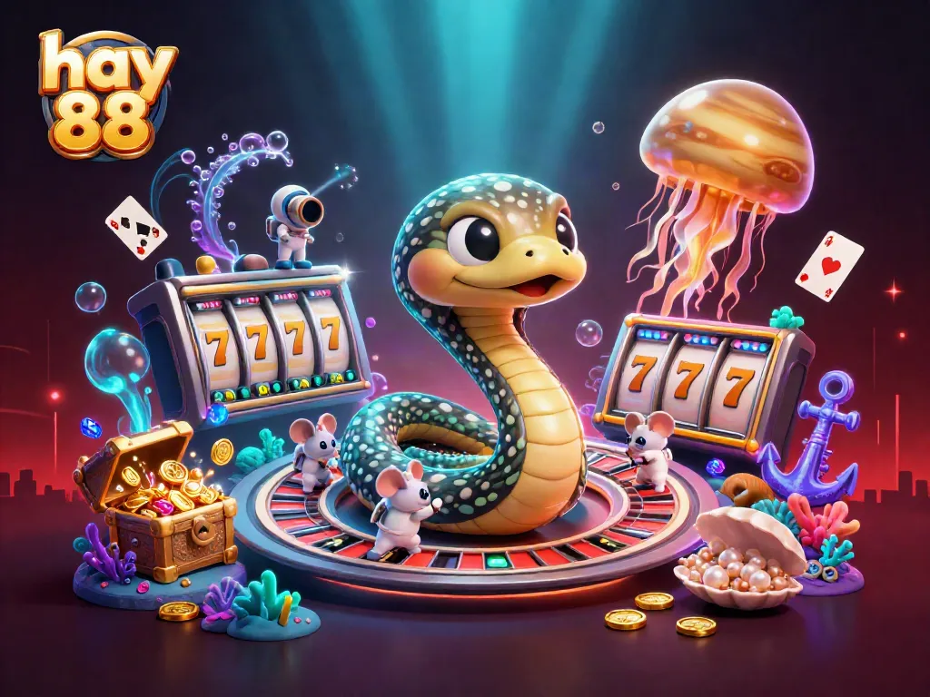 Experience thrilling action at hay 88 as astronaut mice bet on a celestial roulette wheel