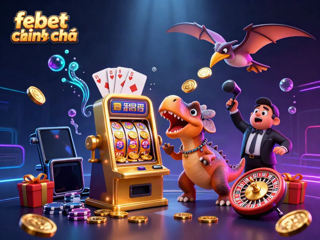 Experience thrilling jackpots with the febet chính chủ casino scene featuring vibrant 3D characters.