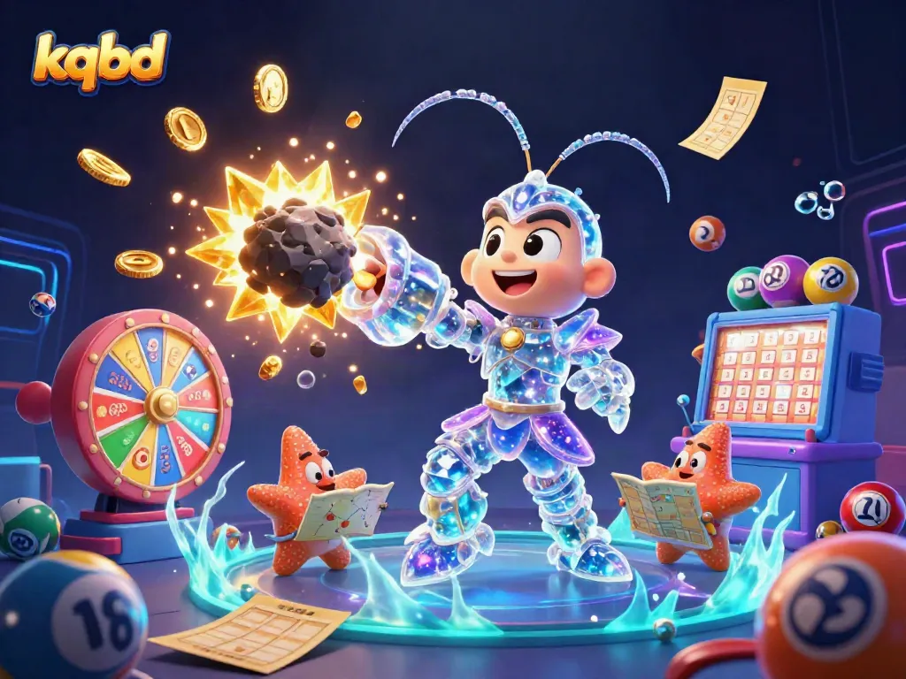 Experience kqbd excitement with a vibrant casino illustration highlighting thrilling games and energetic characters.